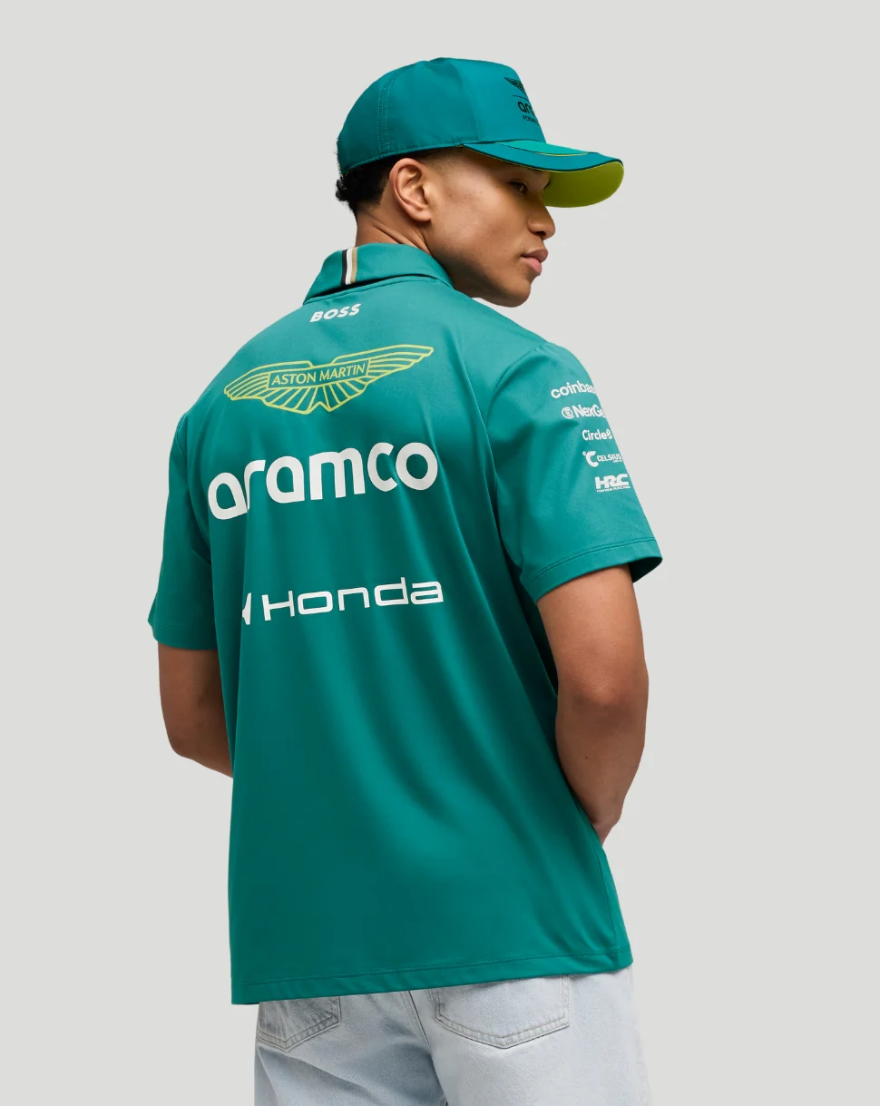 Aston Martin F1 Men's Team Polo - Green - Image 2