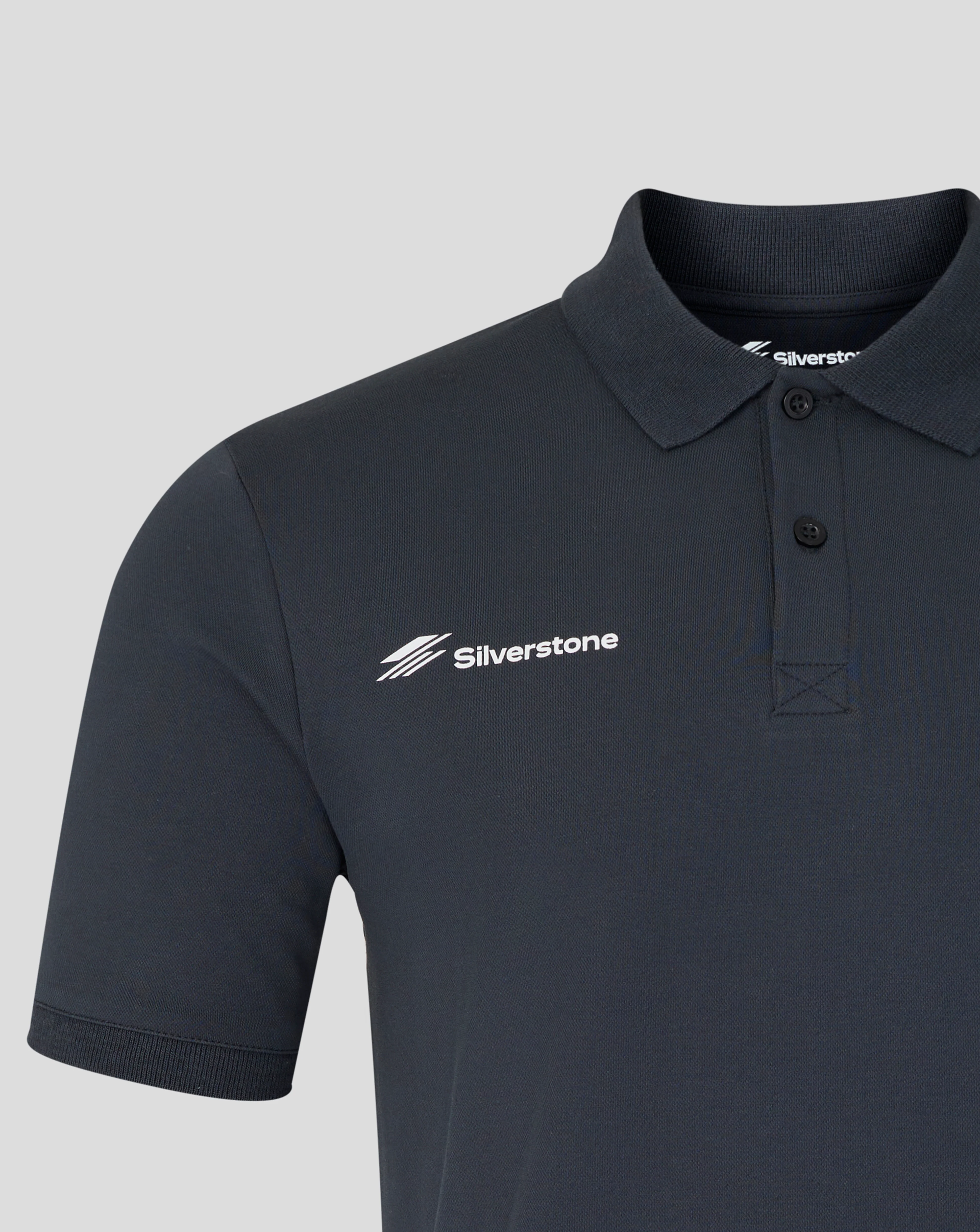 Silverstone Unisex British Injection Regular Fit Polo - Dark Navy - Image 3