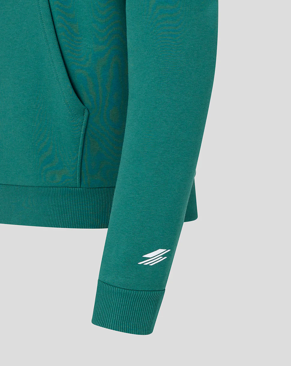 Silverstone Unisex Heritage Pullover Hoodie - Green - Image 3