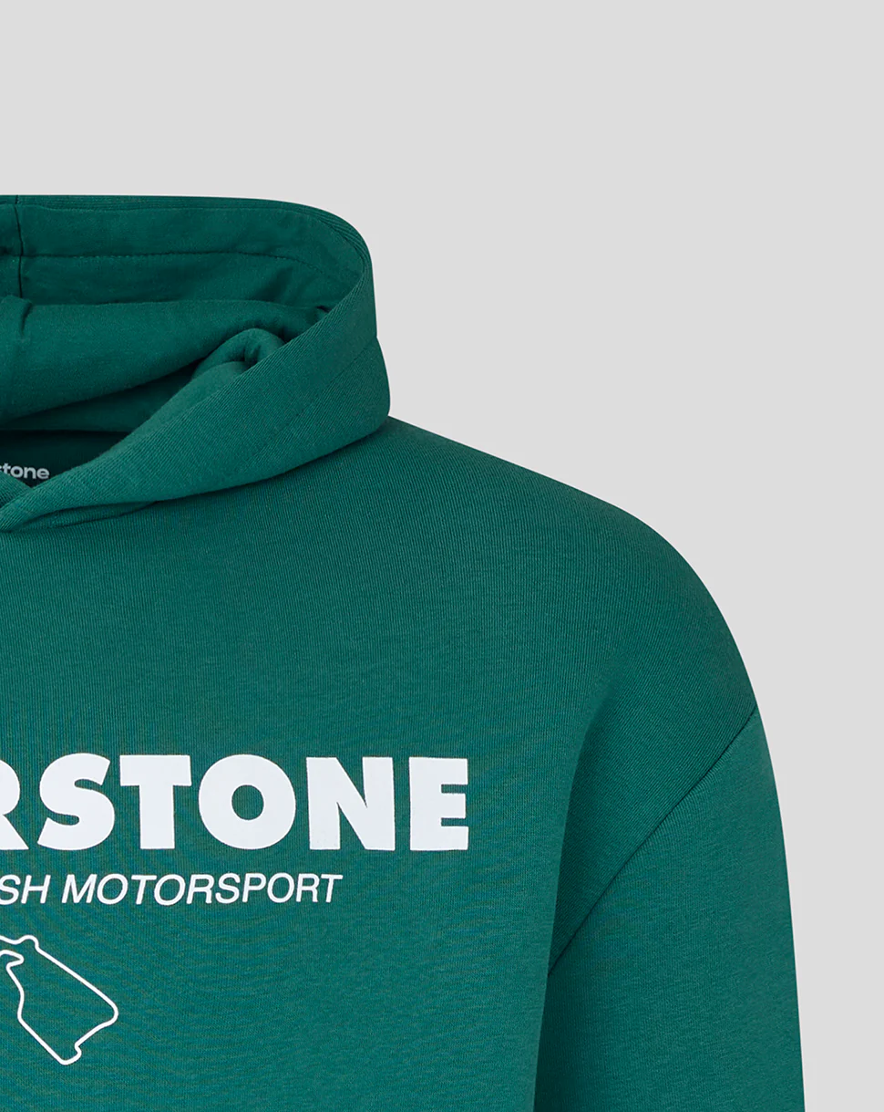 Silverstone Unisex Heritage Pullover Hoodie - Green - Image 5