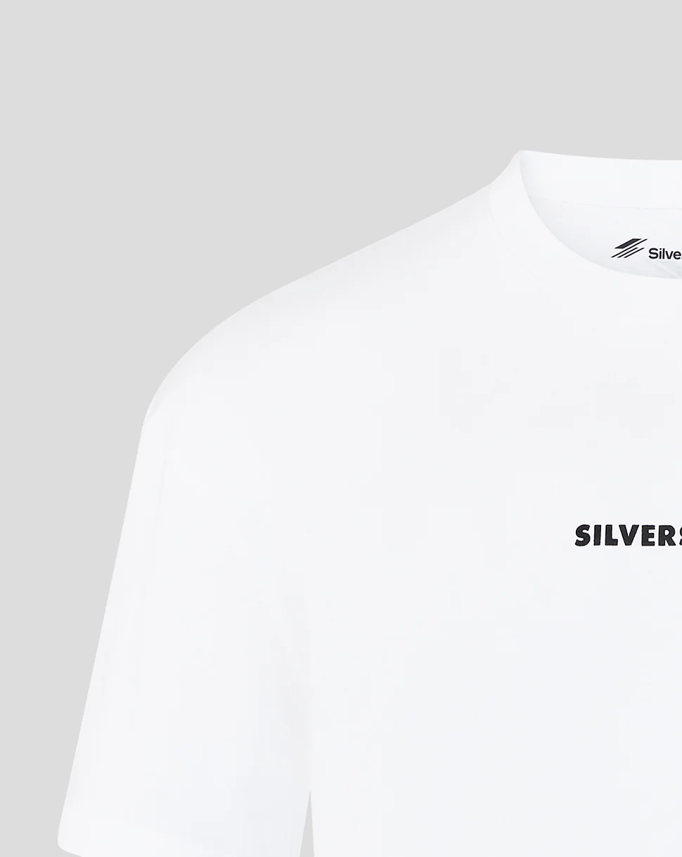 Silverstone Unisex Heritage Short Sleeve Tee - White - Image 3